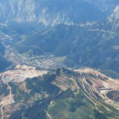 Flugwegposition um 14:31:08: Aufgenommen in der Nähe von Hafning bei Trofaiach, Österreich in 2699 Meter